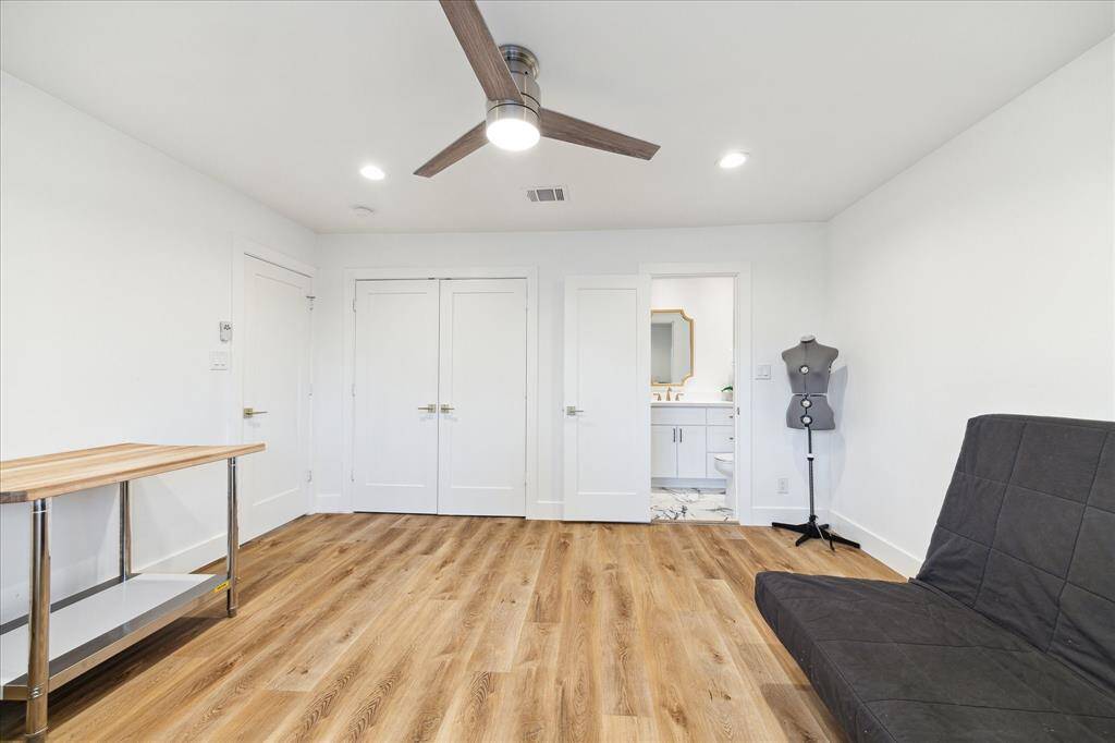 With luxury vinyl plank flooring, neutral paint, sleek lighting and fans, large walk-in closets and beautiful ensuite bathrooms, your overnight guests will always feel right at home.