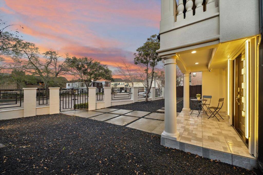 An impressive covered entry will welcome all who enter this stunning home.