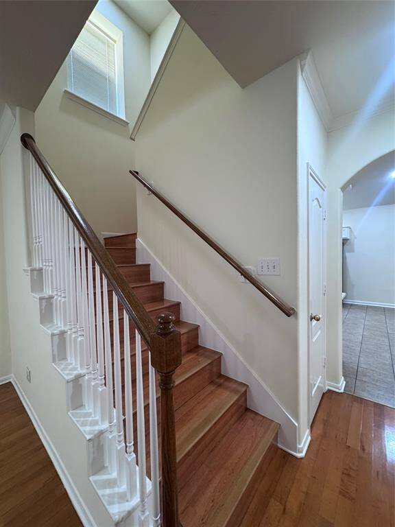 Wood flooring throughout home