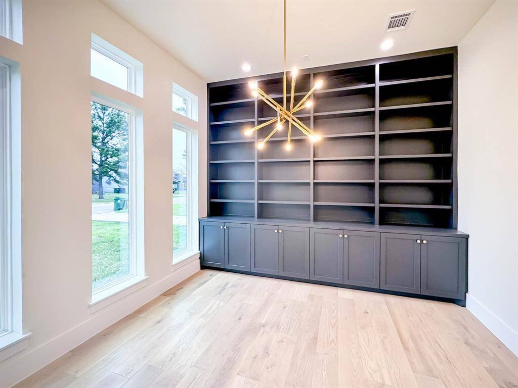 Office with built in cabinet