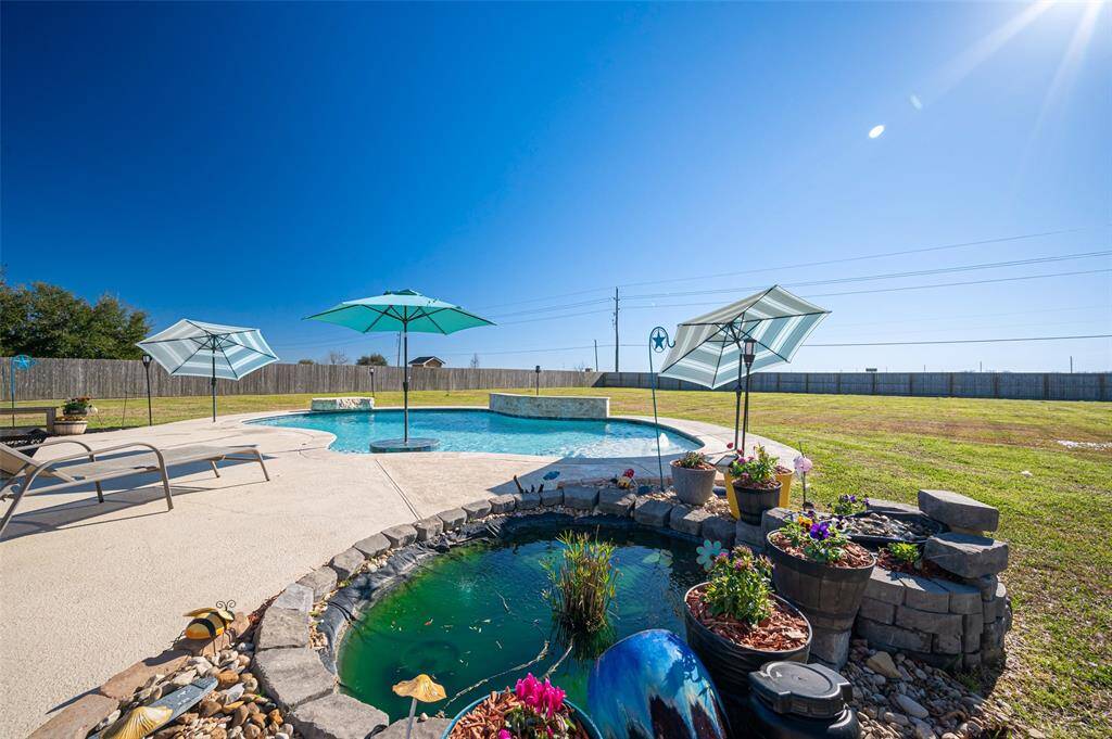 Pool and Fish Pond