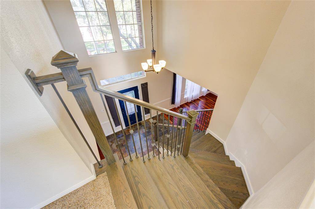 Staircase to Game room & Upstairs bedrooms
