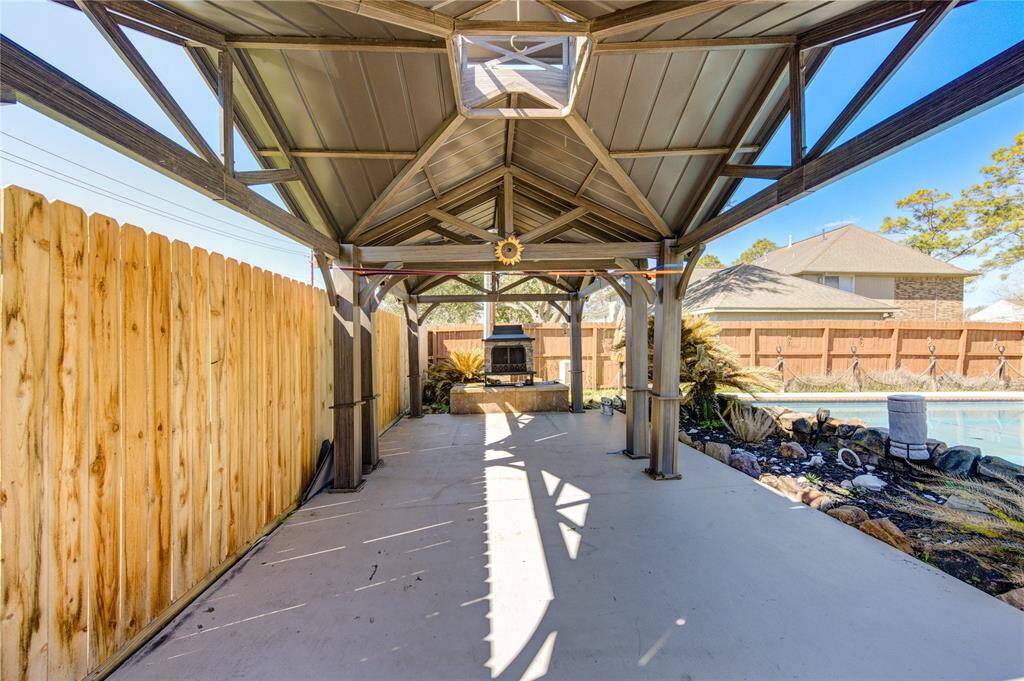 Firepit with Covered Awning