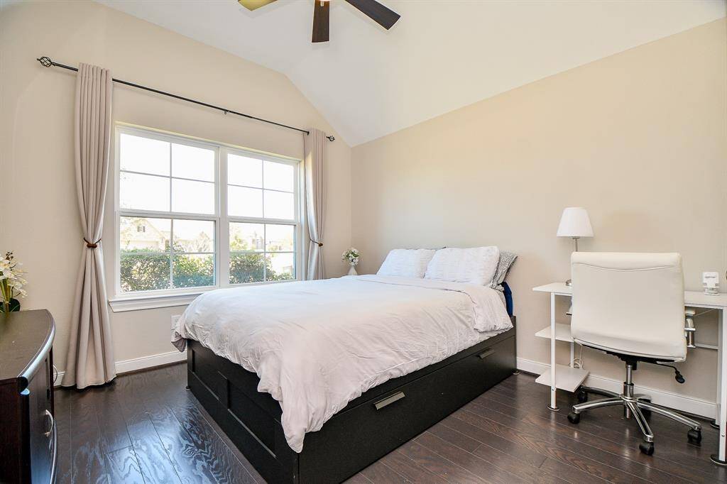 Secondary bedrooms have wood floors and nice closets