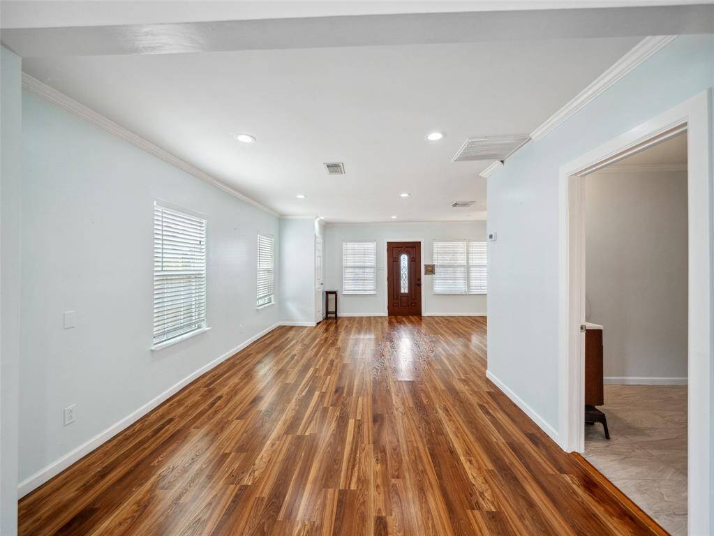 Plenty of room to gather around the kitchen island for meals and conversation.