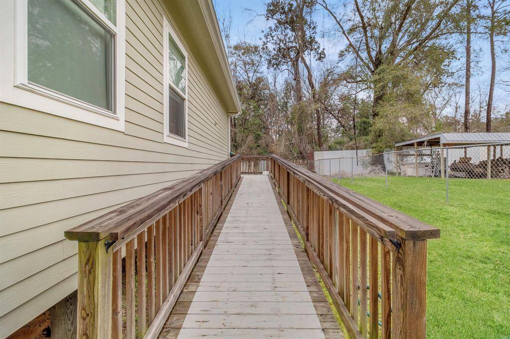 This home features a convenient ramp at the back door, providing easy access.