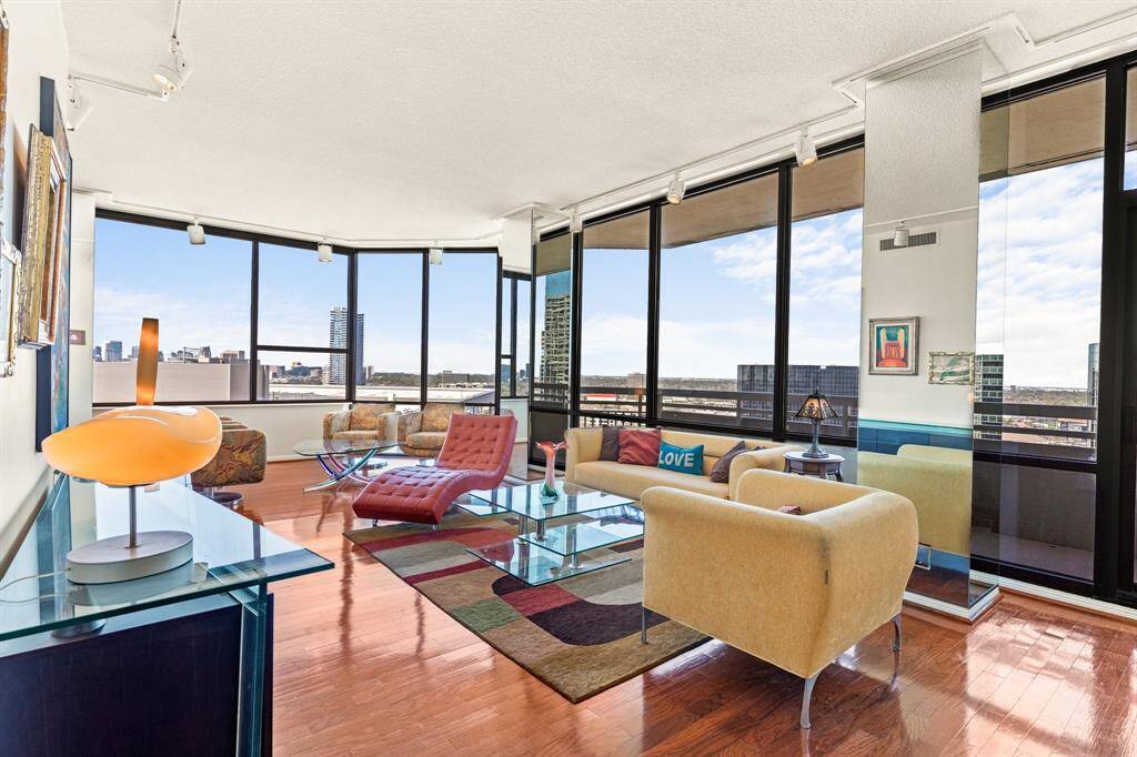 Living room with balcony access.