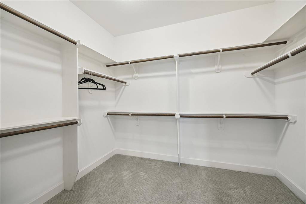 Expansive walk in closet