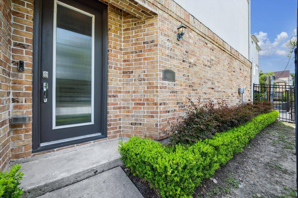 Front door with private entrance
