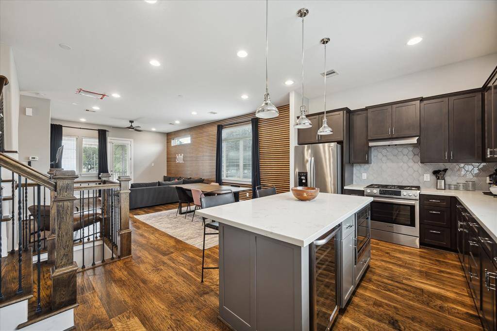 The sleek architectural design is complemented by clean lines and a neutral color palette