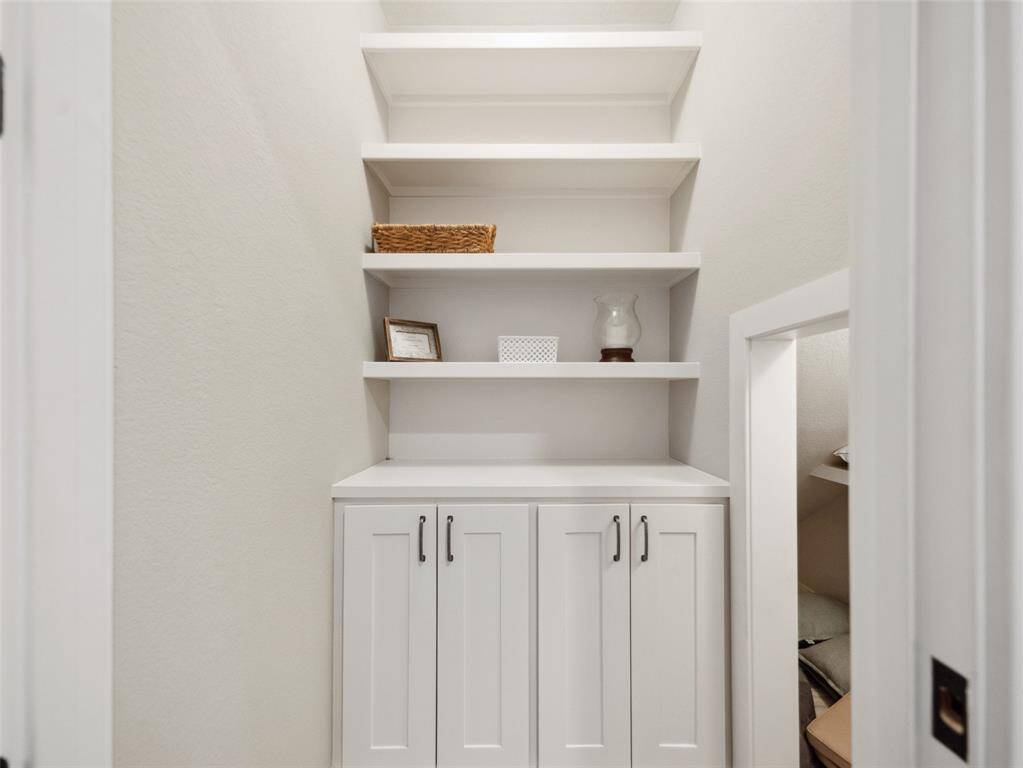 DRY BAR/BUTLER'S PANTRY Stay ready to entertain. Set it up like a hotel mini bar with everyone's favorite drinks and treats. The Cubby is great storage for your bulk grocery goods & even your luggage.