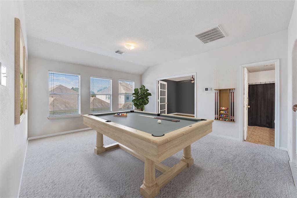 Game room. Virtually staged