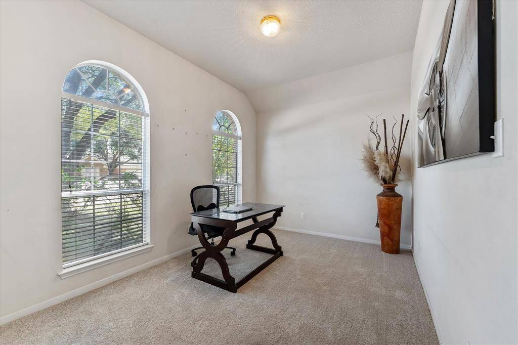 Home office with natural light