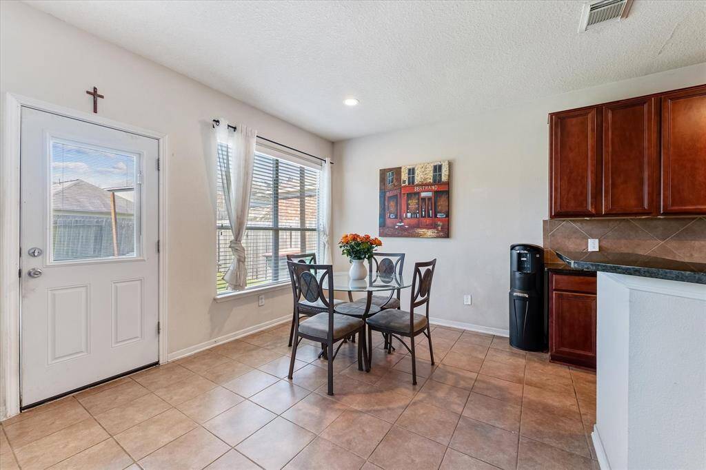 Breakfast room with access to the backyard