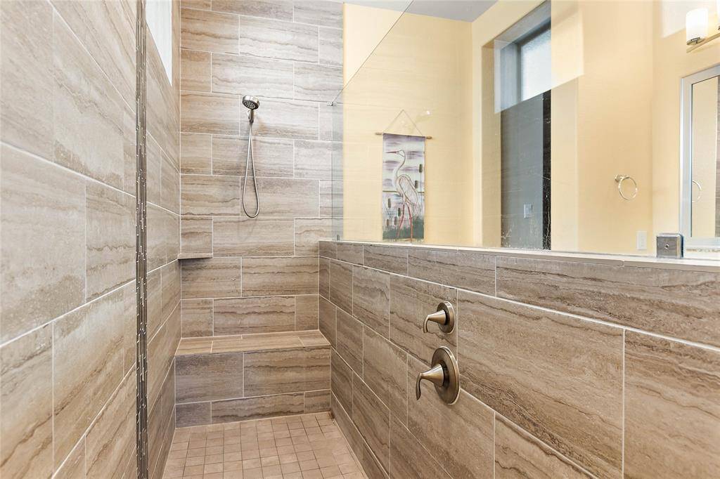 a luxury oversized shower!