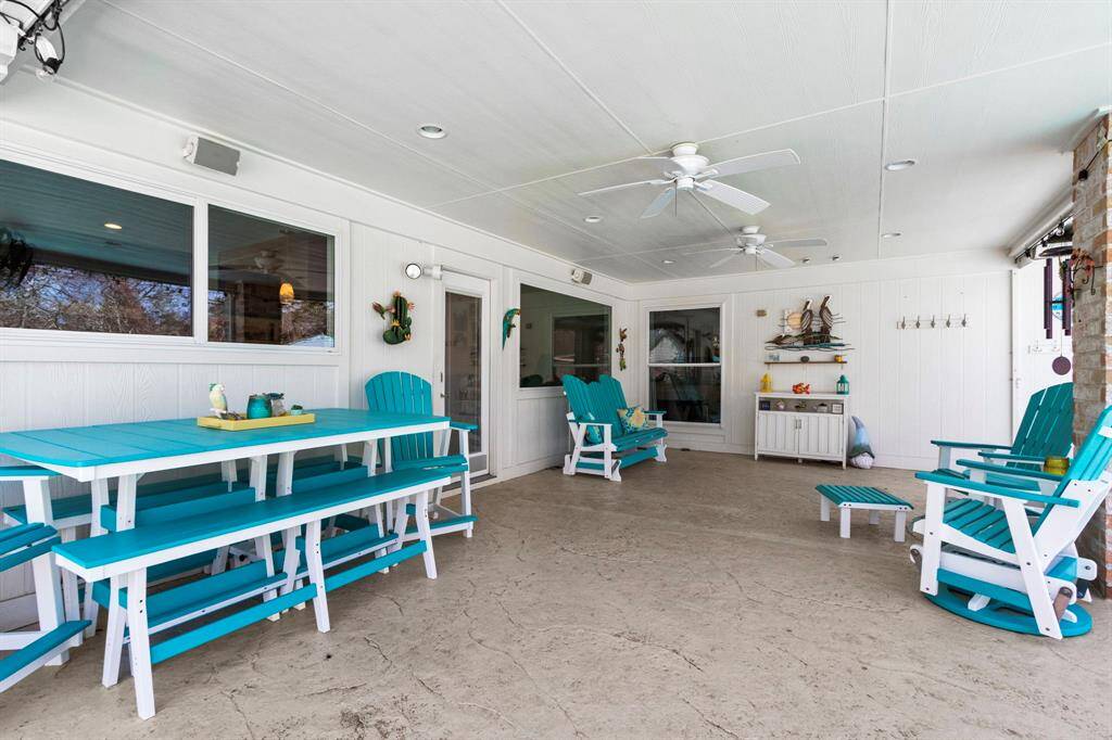 Covered patio.
