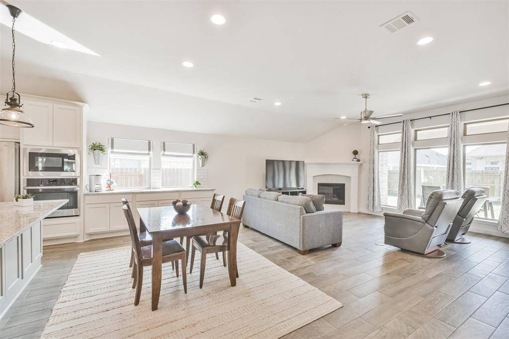 The openness of this home allows for ample room to entertain or just relax at home.