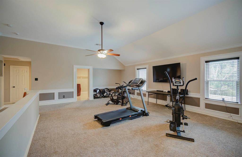 Second floor game room.
