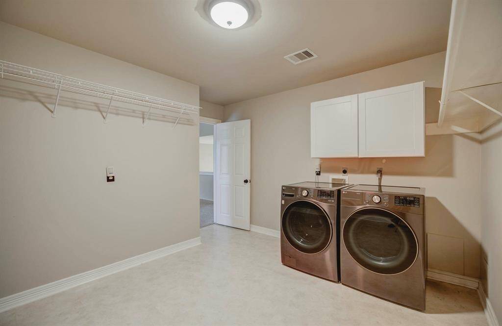Laundry room.