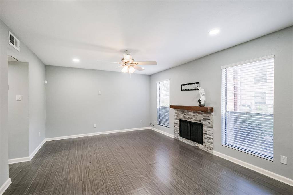 Fireplace with mantel