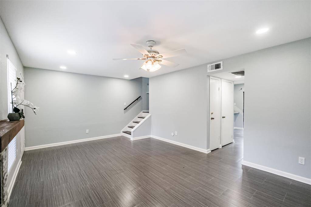 Fresh paint and recessed lighting.