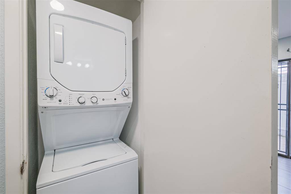 Washer and dryer included