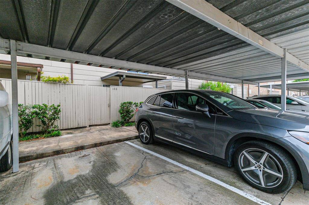 One assigned parking space.