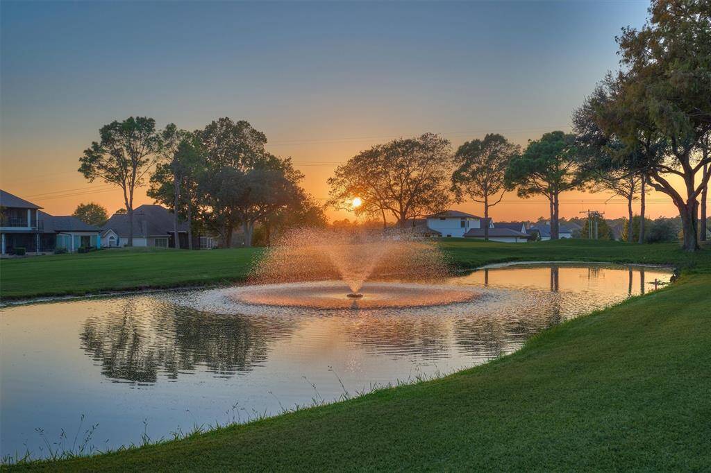 The tranquil pond with fountain only adds to your backyard pleasure. Enjoy peaceful evenings while taking in all the beauty of the outdoors.