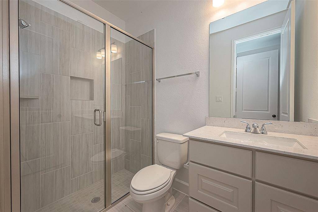 A half bath downstairs.