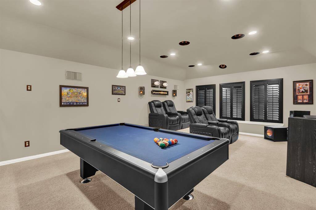This spacious game room is a must-see.