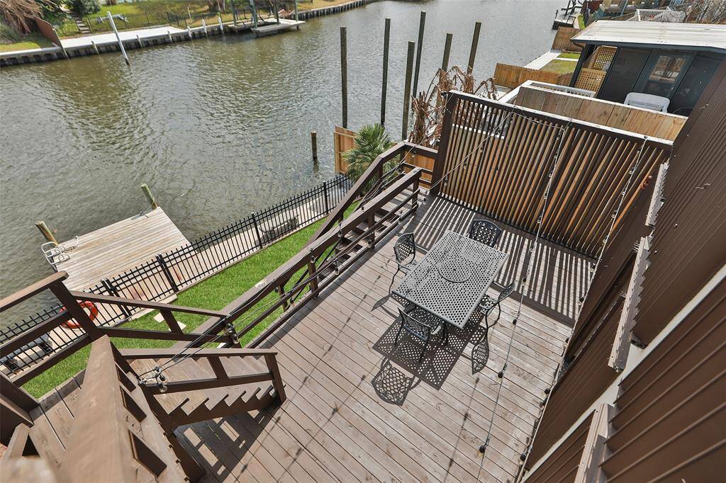 View from highest deck looking down.