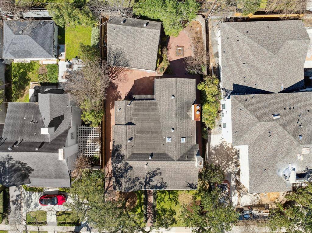 Drone aerial photo of 3642 Overbrook Lane.