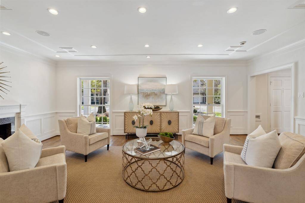 This gorgeous and updated residence has been completely* repainted inside and offers newly* refinished hardwood flooring on both levels. Discover the beauty of each light-filled space appointed by intricate millwork inside this circular floor plan. *January and February 2025, respectively, per Seller