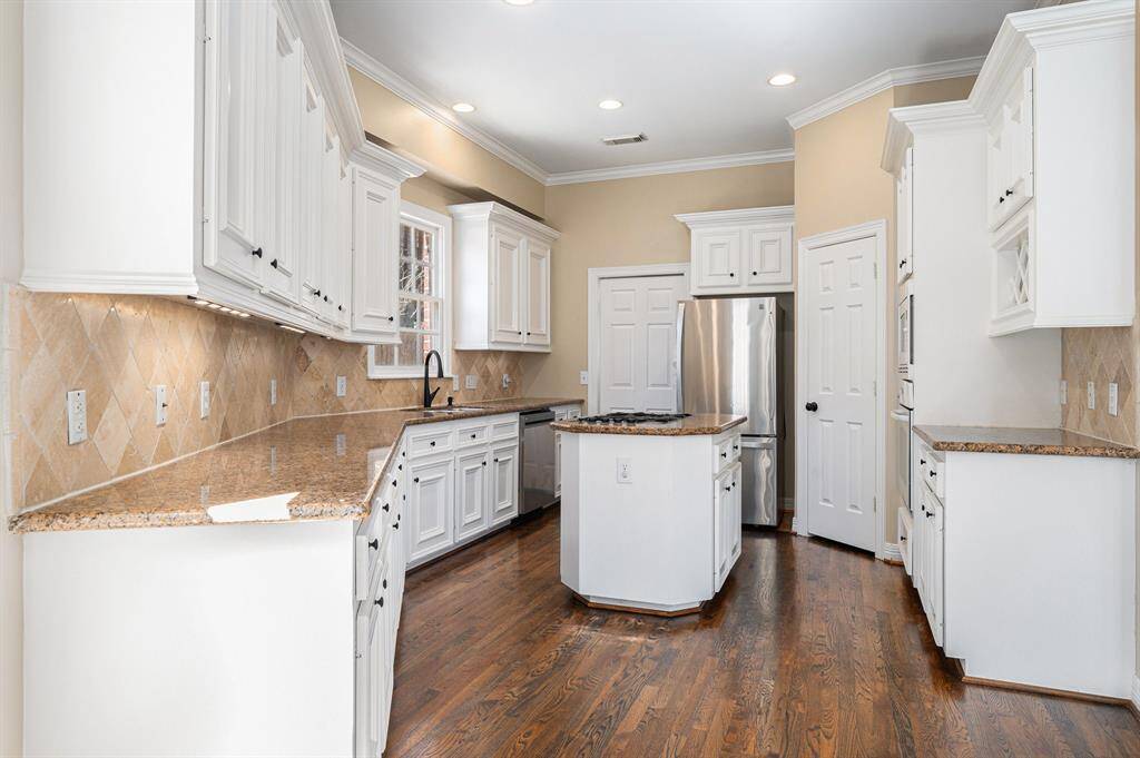 Kitchen as seen from breakfast area.