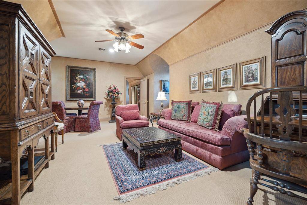 Another view of the guest suite living room.