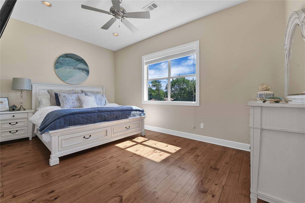 Bedroom #2 shown with a King size bed.