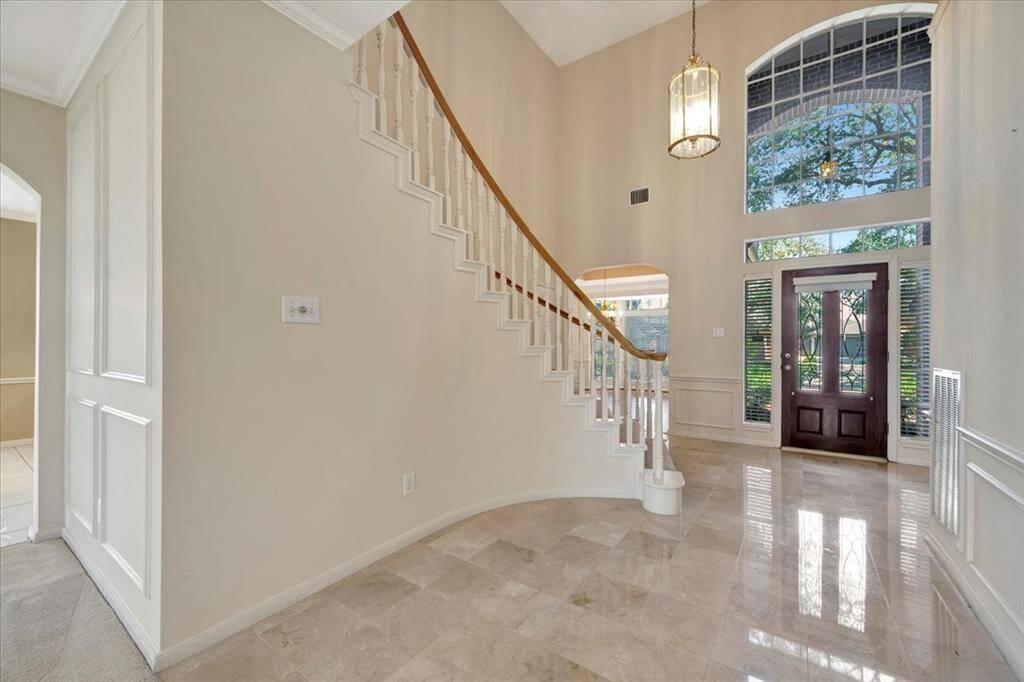 View from living room looking to the front of the home.