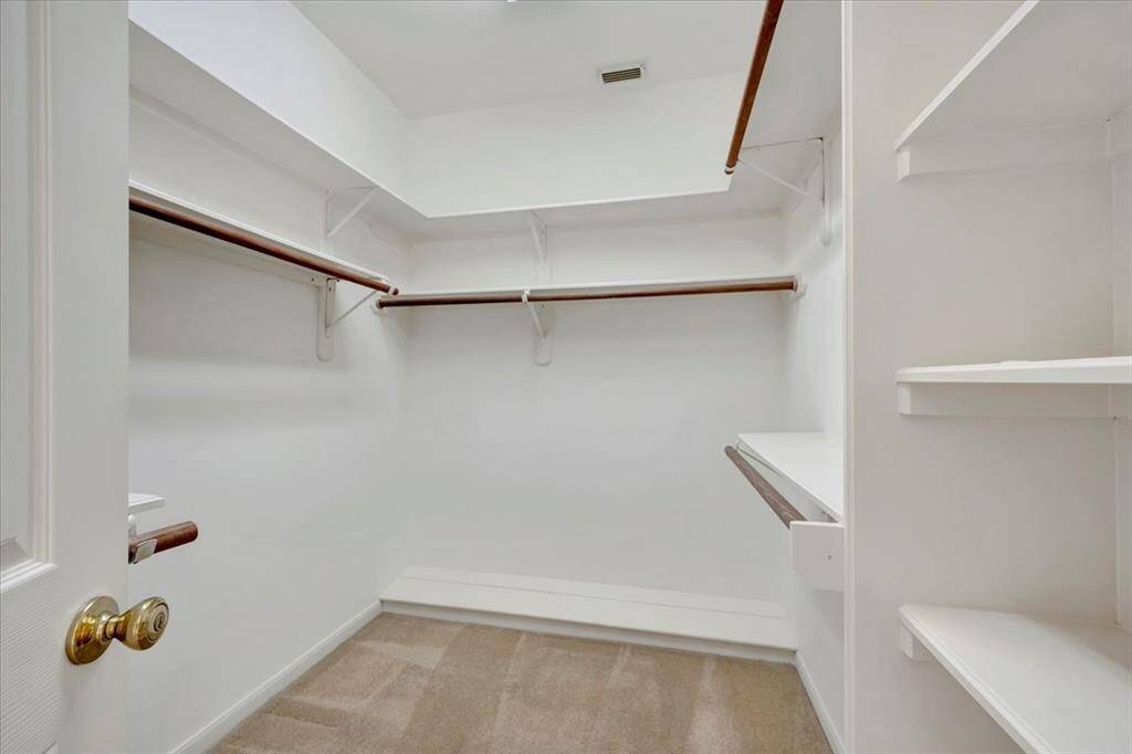One of the two closets in primary bath.