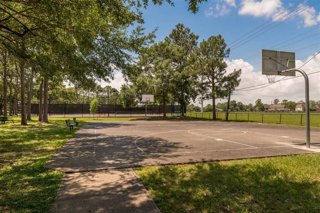 Community Basketball and tennis courts.