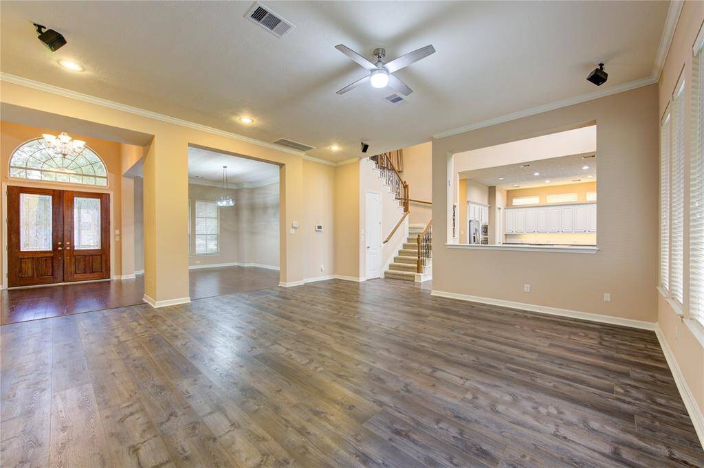 Large living space with tons of natural light