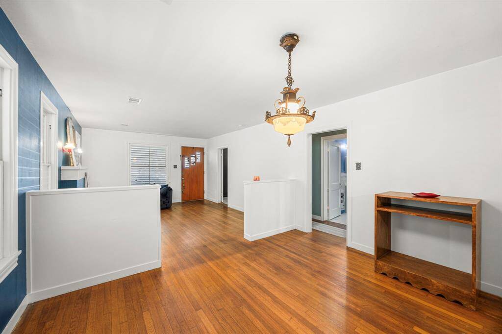 Open concept but with defined spaces.