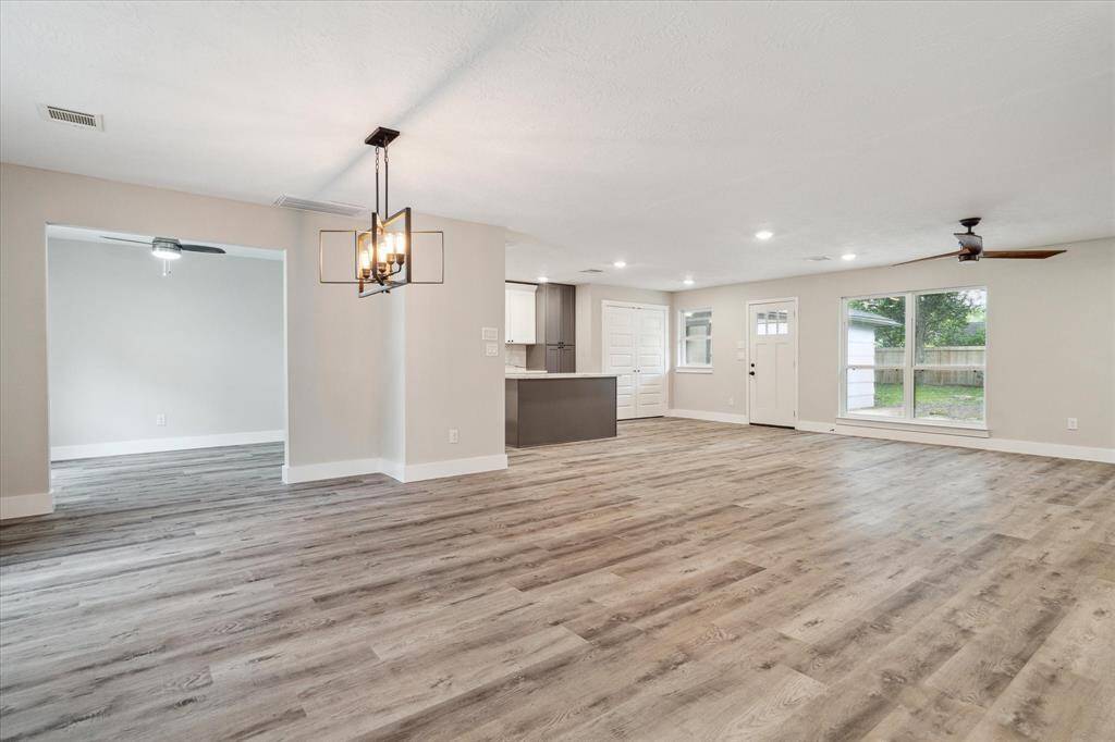 New light fixtures, flooring thru out