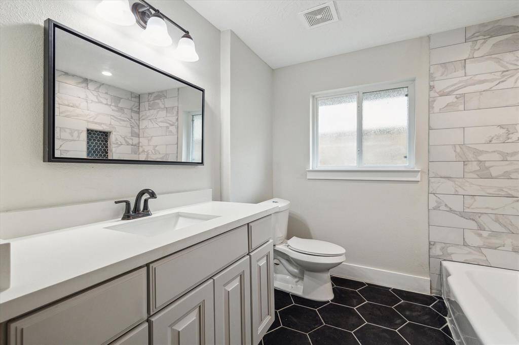 Hallway bathroom