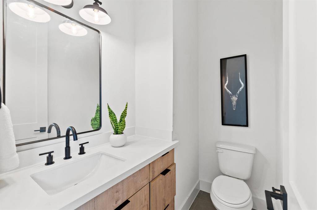 Half bathroom downstairs.