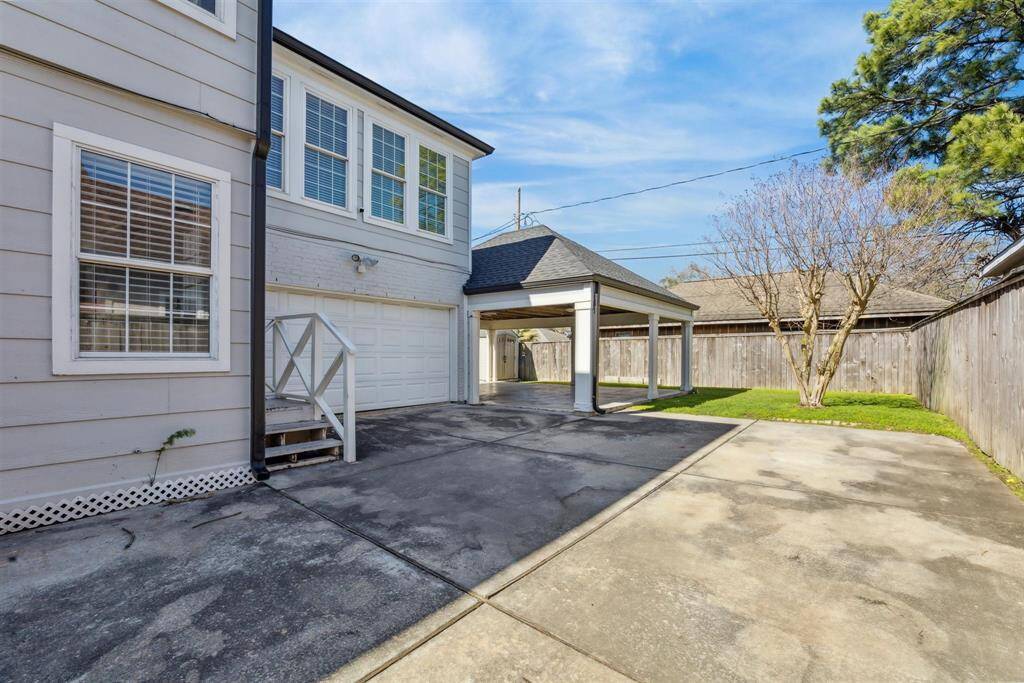 Two-car attached garage