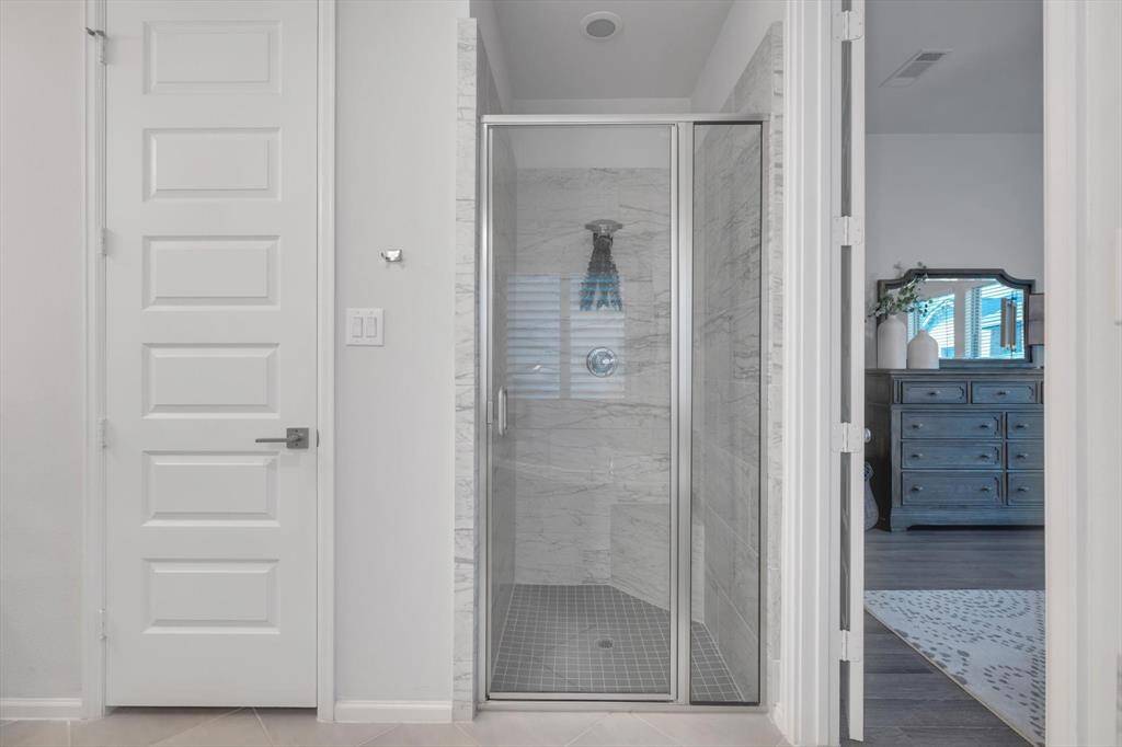 Glass Enclosed Shower