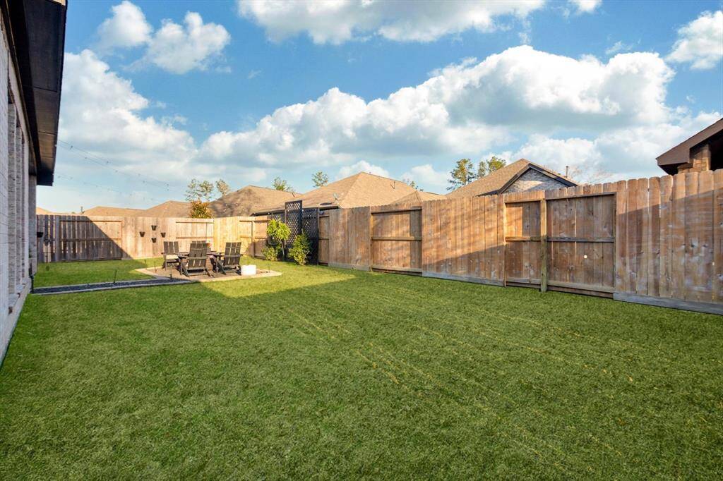 Large backyard