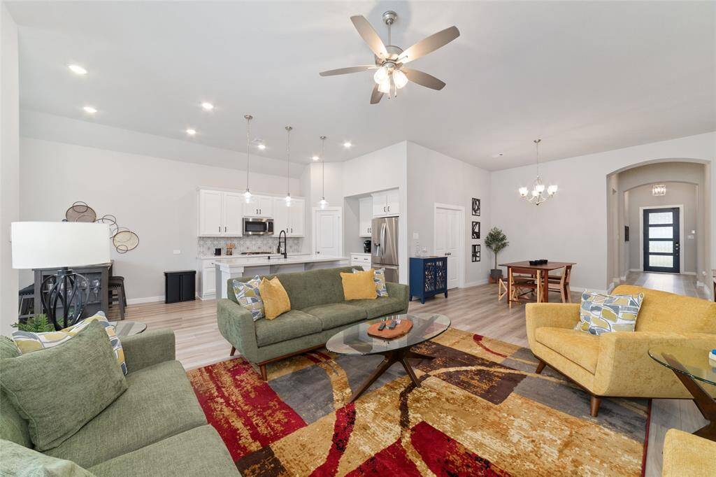 A great view of the floorpan that shows the open concept of living in this home.