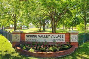 The City of Spring Valley Village is one of the Memorial Villages with private police and fire protection.  City park with activities.  And unbeatable proximity to anywhere left or right.  Minutes to downtown, Galleria and west to the Energy Corridor.