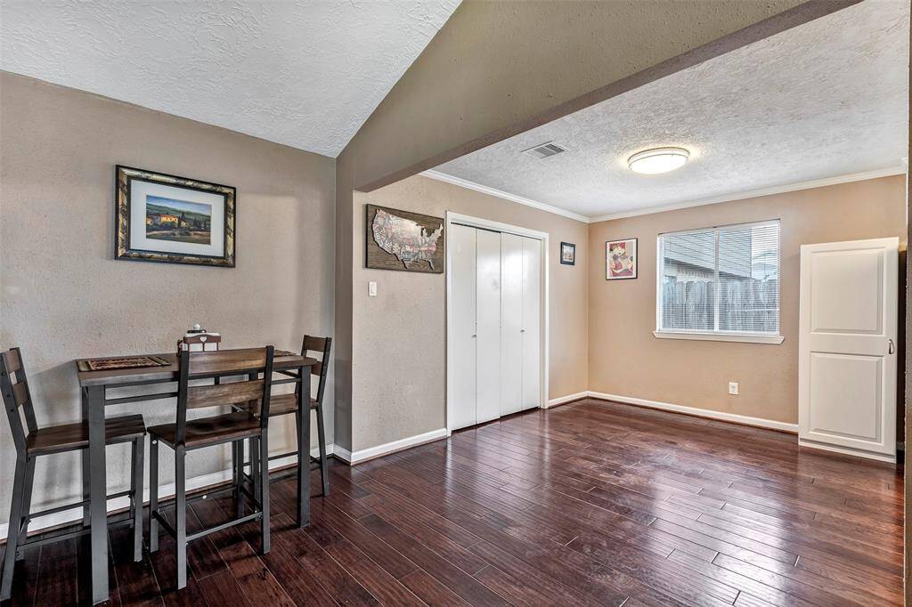 Another view of the dining space.